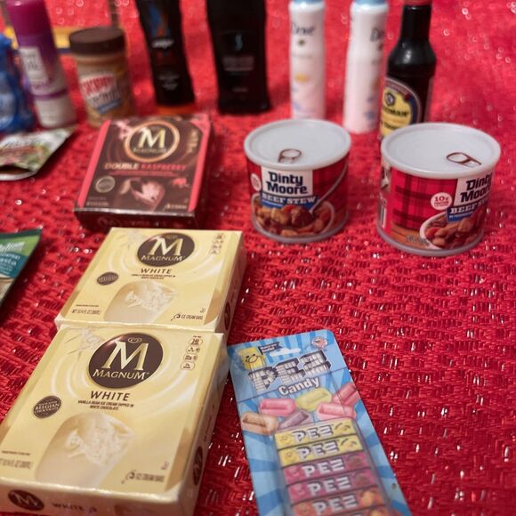 Zuru Mini Brands Toys Lot Of 27 Spam Dove Magnum Pez Skippy Axe Soy - Picture 5 of 14